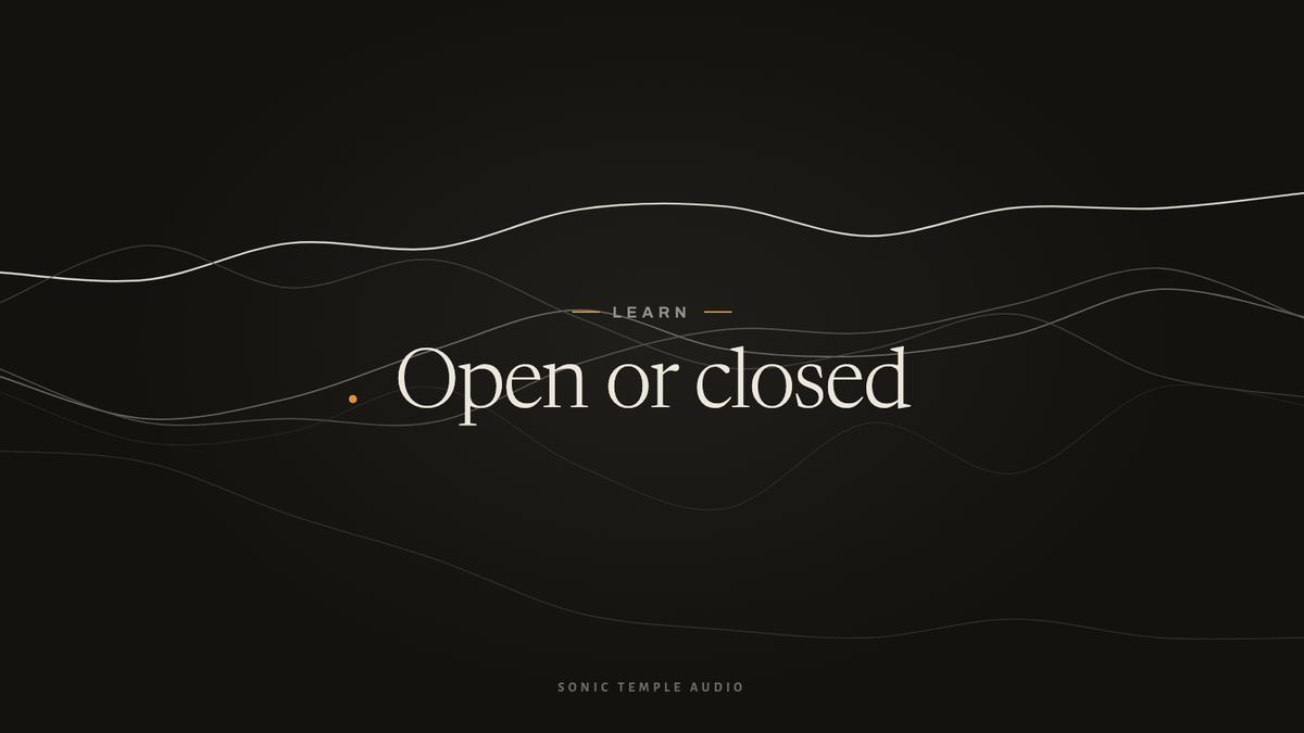 Open-Back vs. Closed-Back Headphones