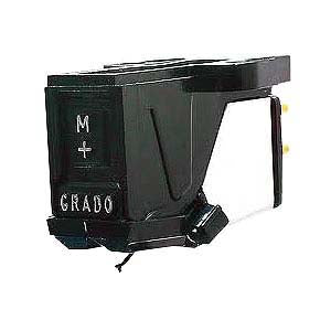 Grado Mono ME+, black body marked M+ and GRADO with a silver side plate and gold pins