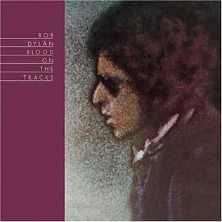 Blood on the Tracks by Bob Dylan, vinyl LP cover