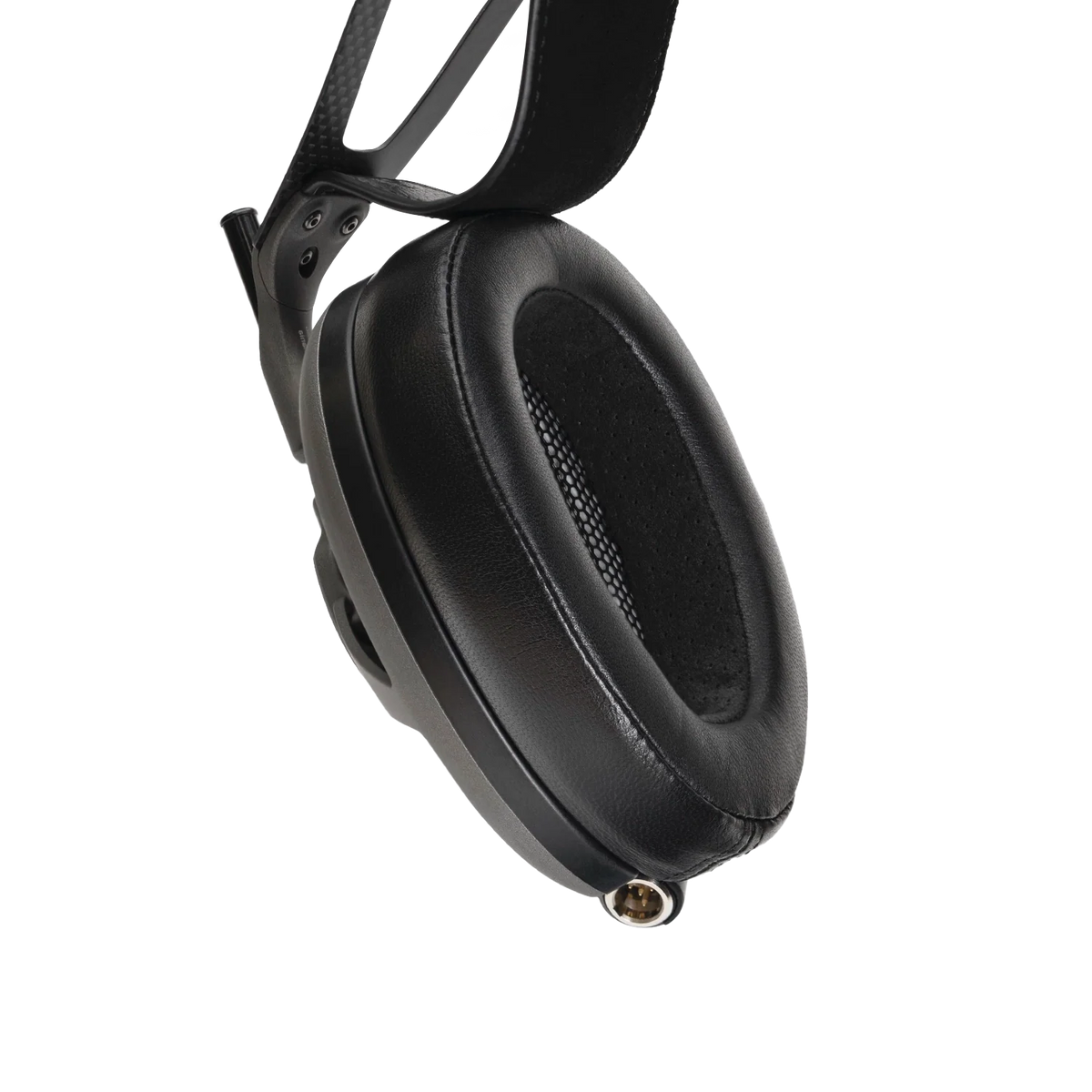 Meze Audio Hybrid Ear Pads, fitted to a headphone