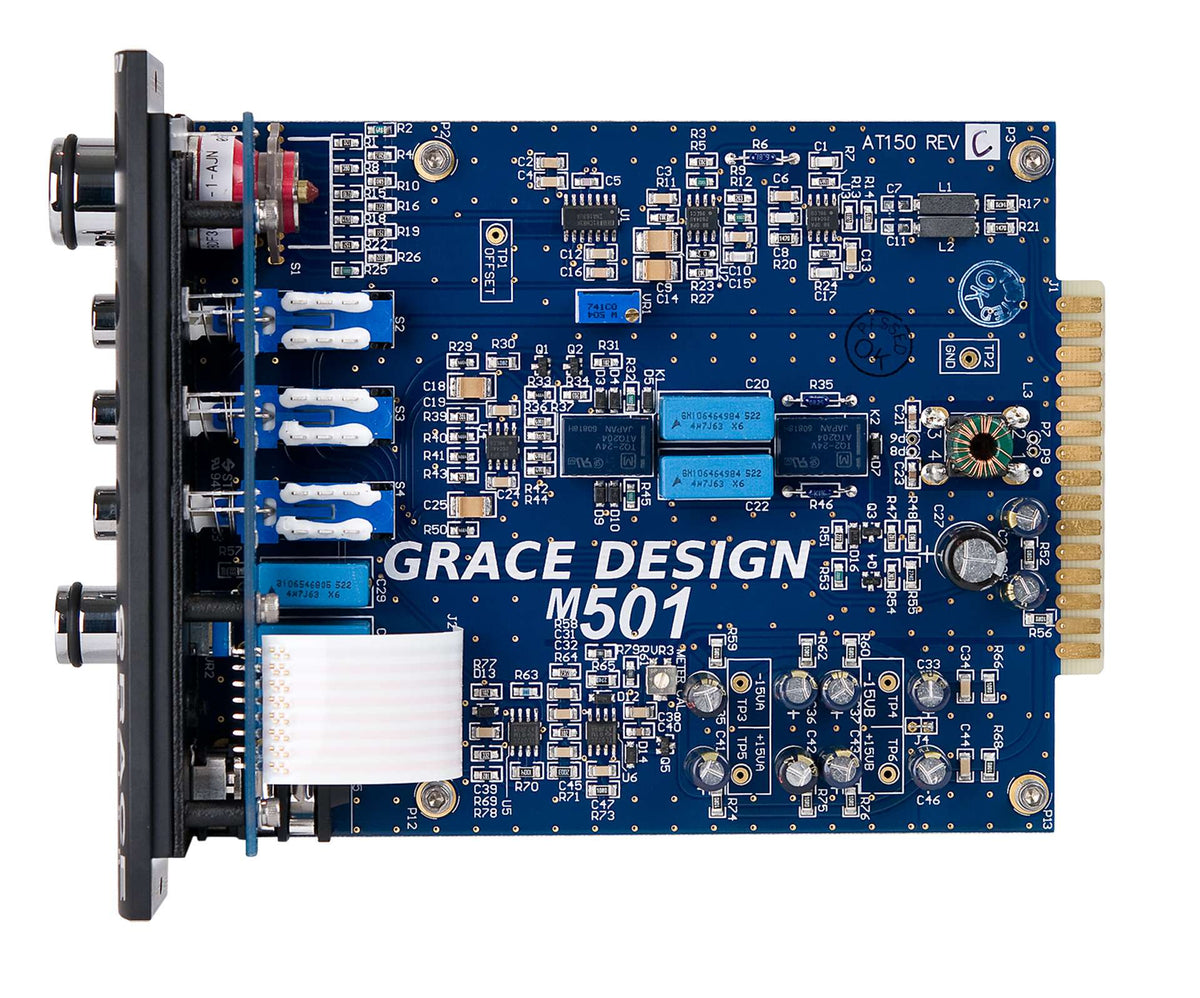 Grace Design m501 circuit board, side view