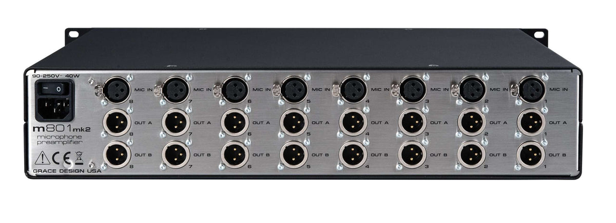 Grace Design m801mk2 rear panel