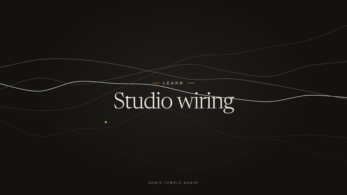 Learn: Studio wiring