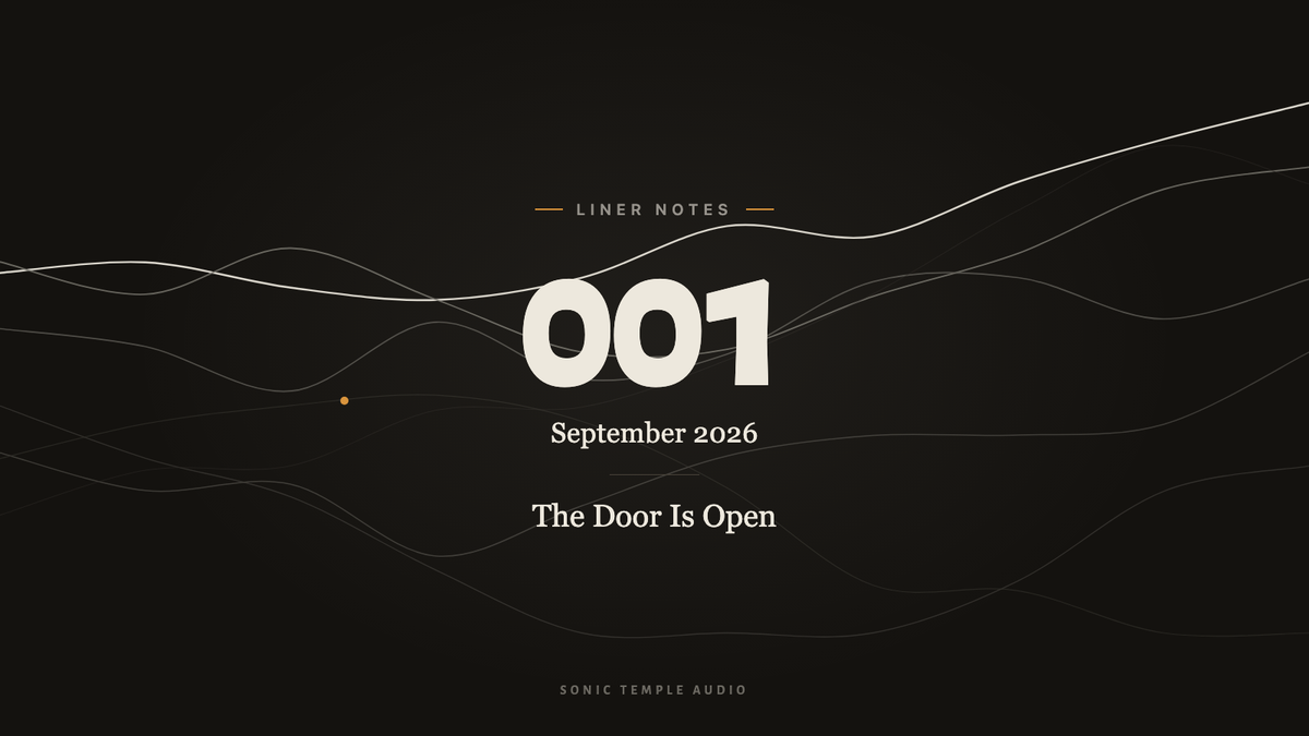 Liner Notes 001, September 2026