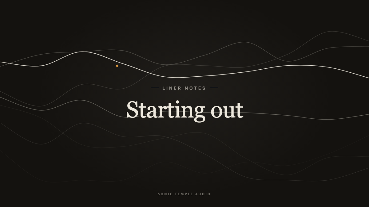 On Starting With the Right Turntable
