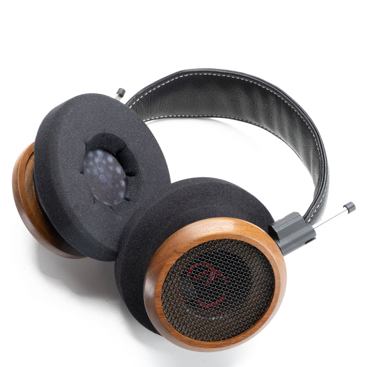 Grado B-Cushions, fitted to a wood-cup Grado headphone