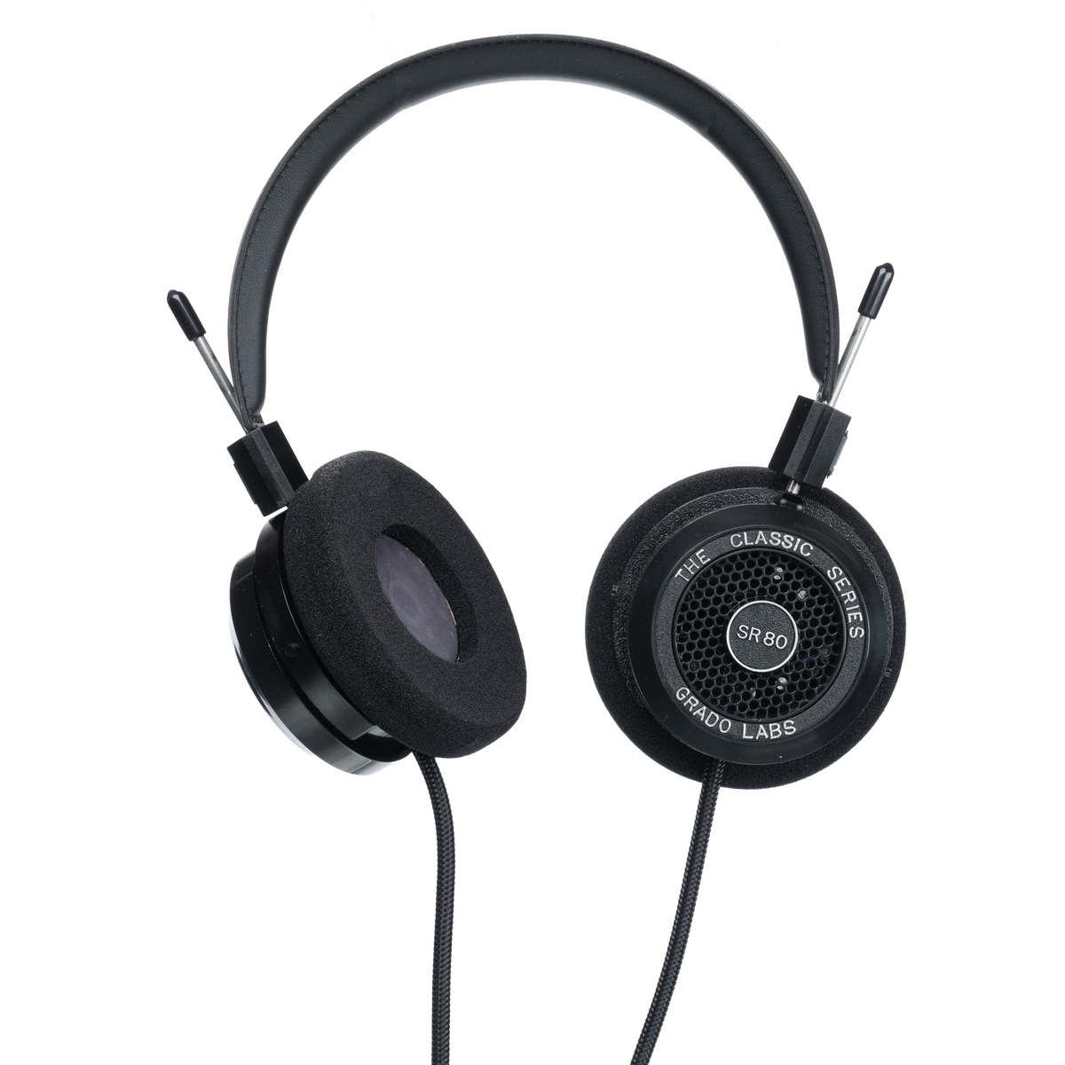 Grado SR80, angled view showing the cushions