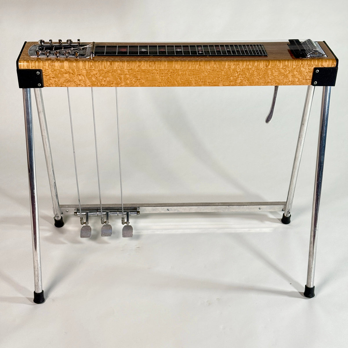 Used Sho-Bud Maverick pedal steel, full length on its legs, with the pedals