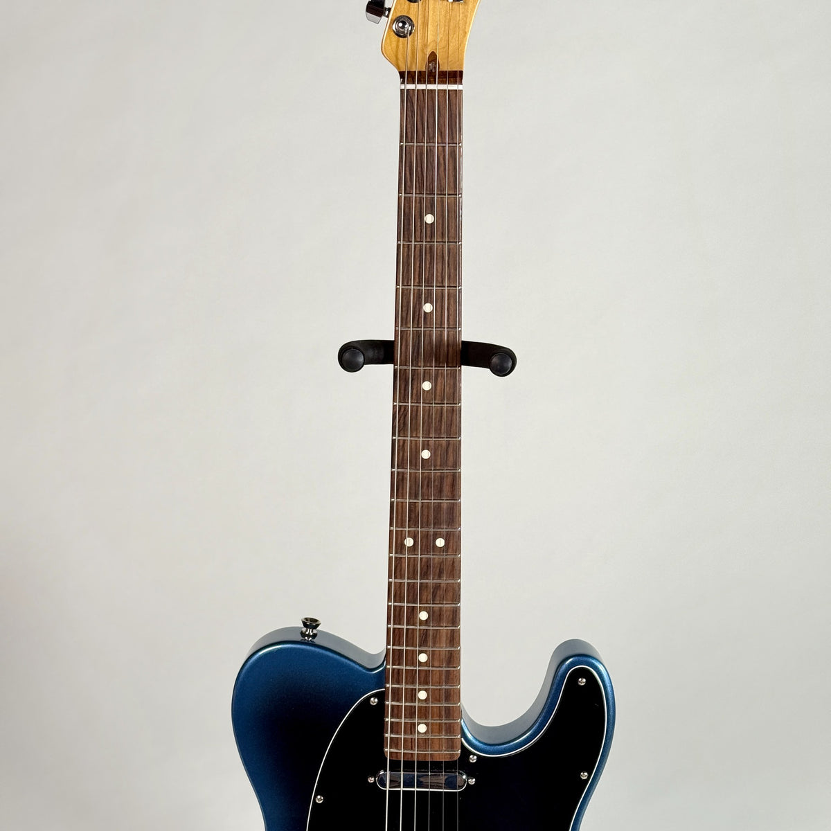 Used 2021 Fender American Professional II Telecaster in Dark Night, front of the neck