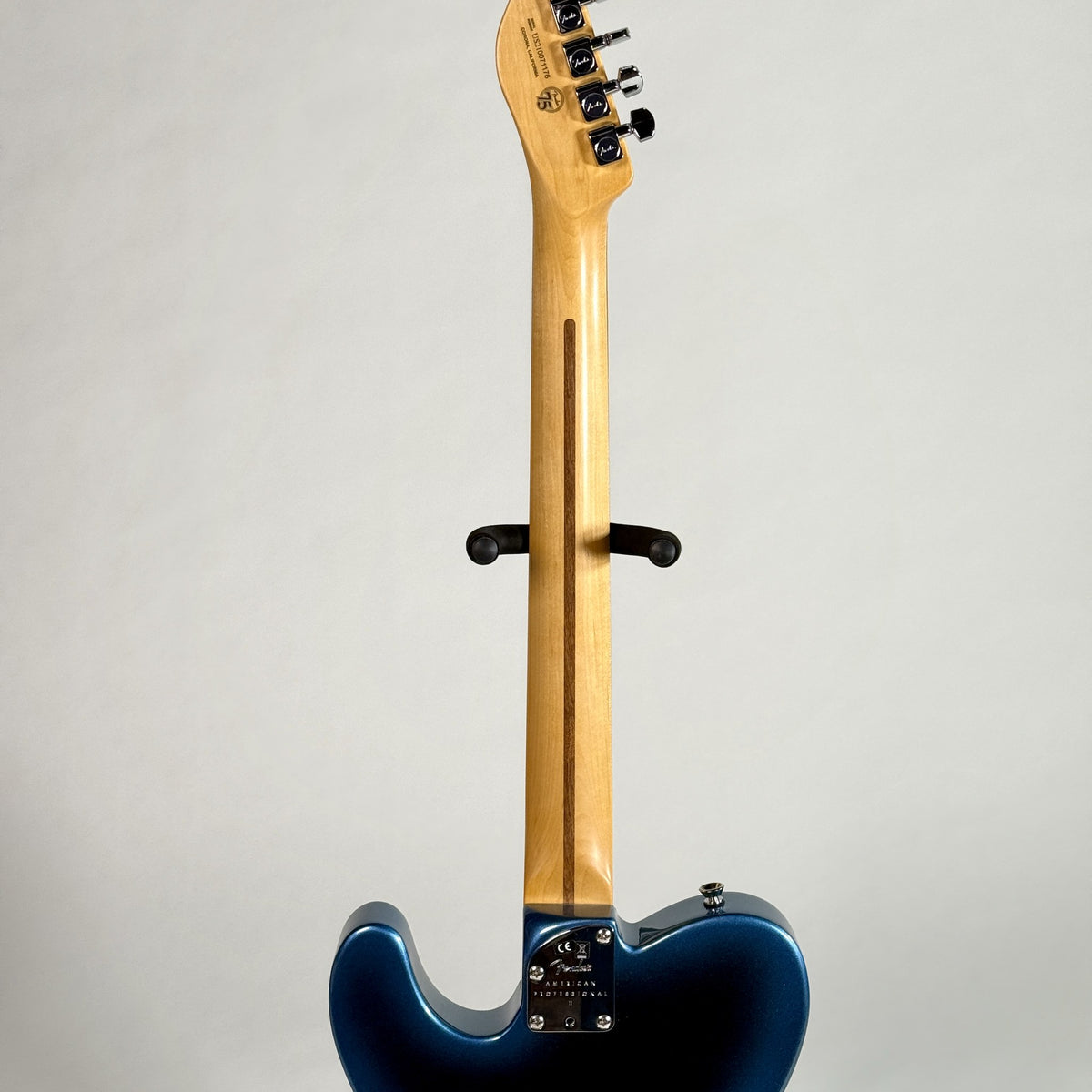 Used 2021 Fender American Professional II Telecaster in Dark Night, back of the neck