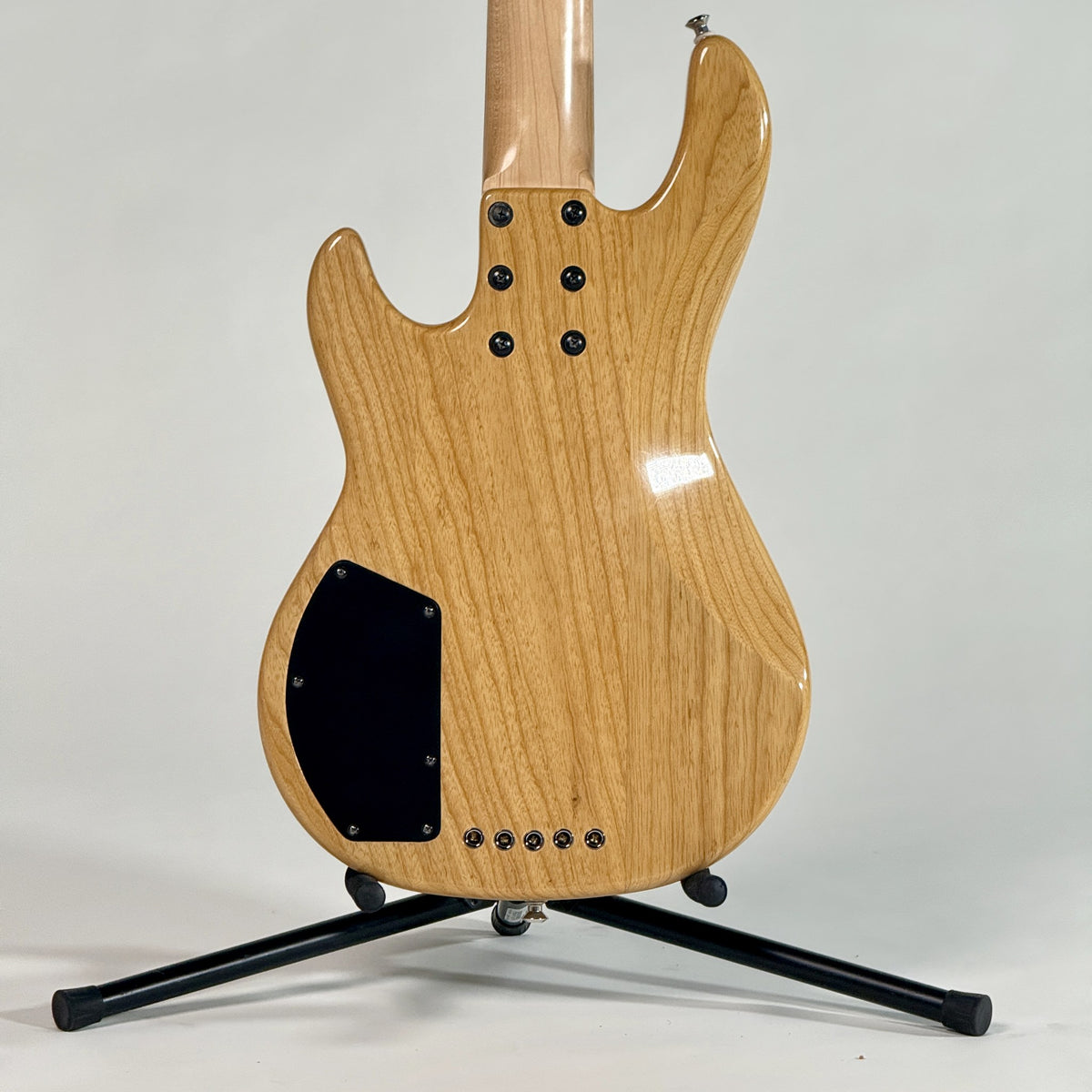 Used G&L Tribute L-2500 five-string bass, natural, back of the body