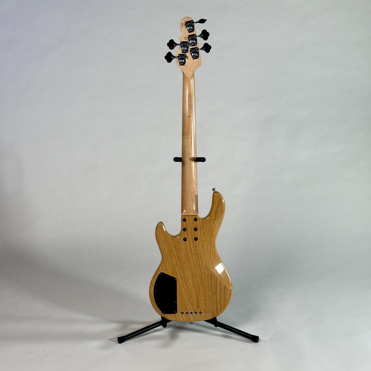 Used G&L Tribute L-2500 five-string bass, natural, full length, back