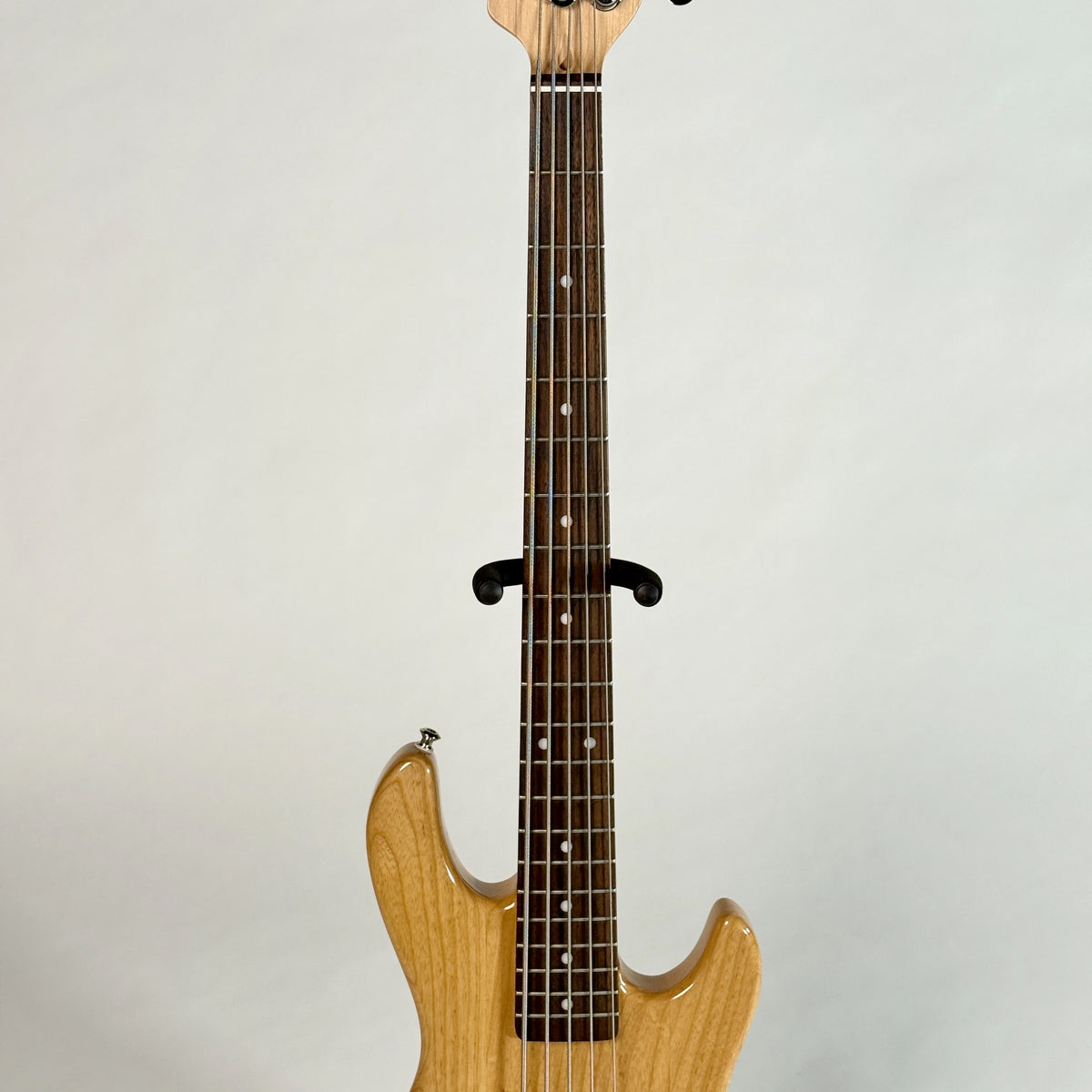 Used G&L Tribute L-2500 five-string bass, natural, front of the neck