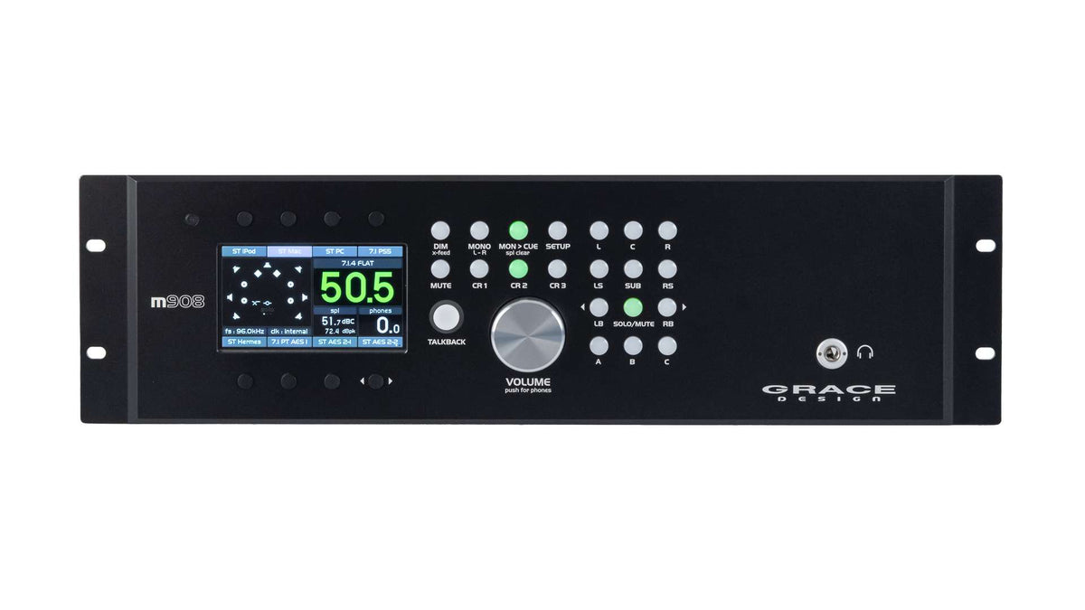 Grace Design m908 rackmount remote, front panel