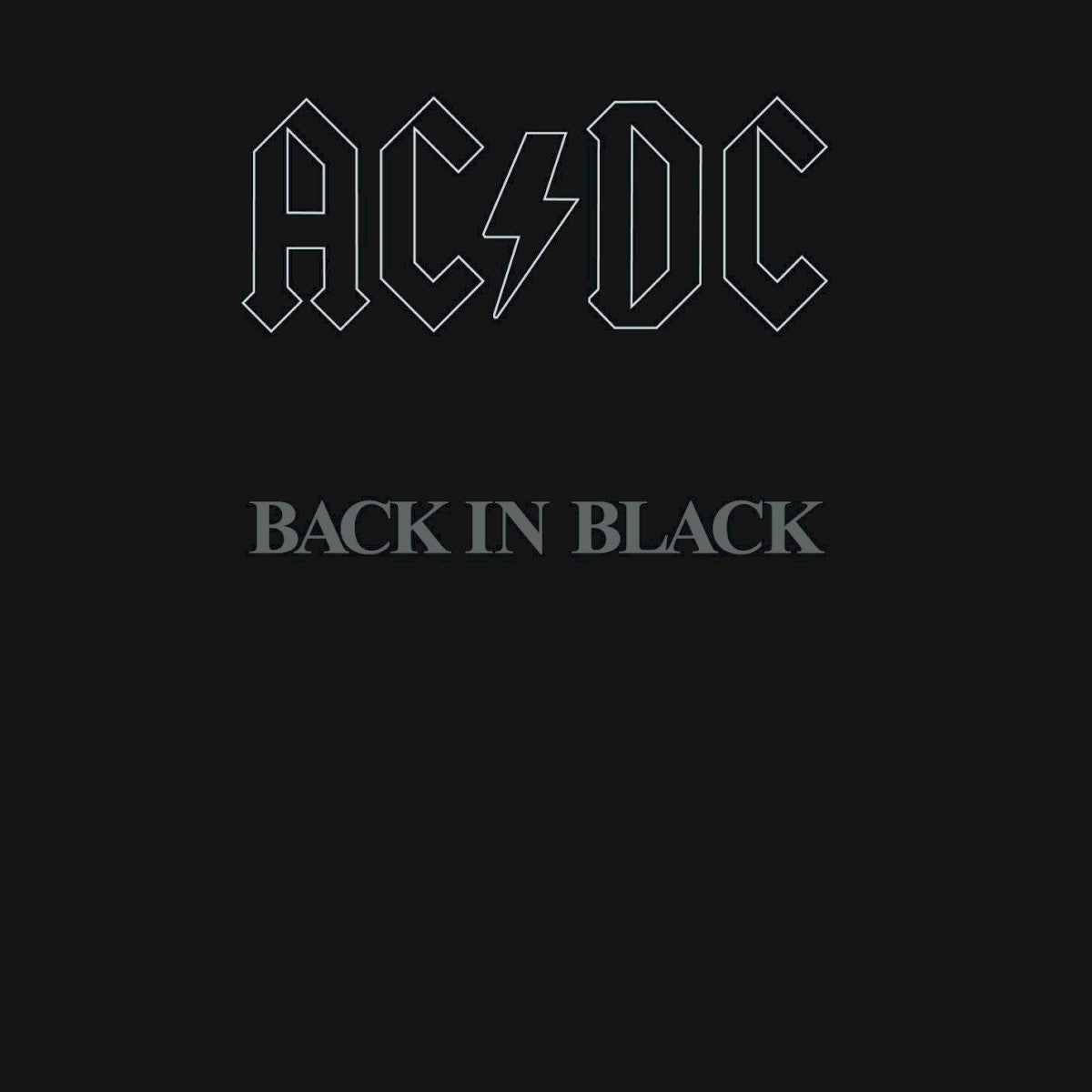 AC/DC: Back in Black, front cover