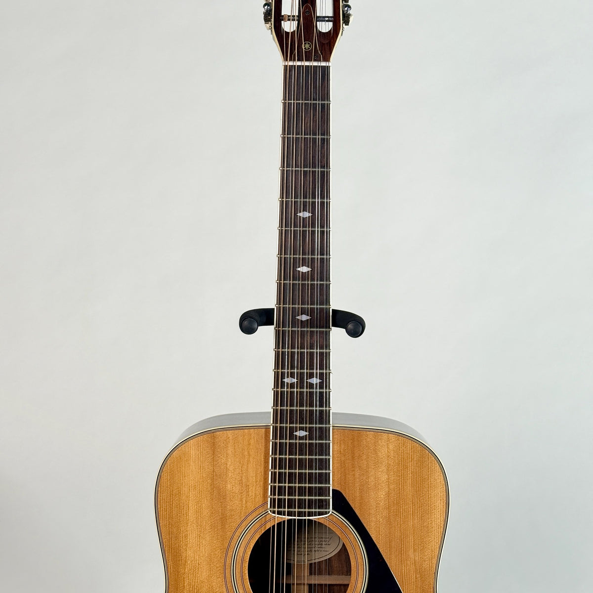 Used Yamaha FG-512 12-string dreadnought, front of the neck